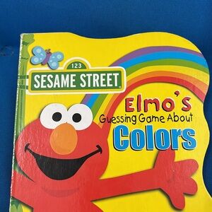 Elmo’s Guessing Game about Colors Sesame Street Hard Cover NWOTS Children Book